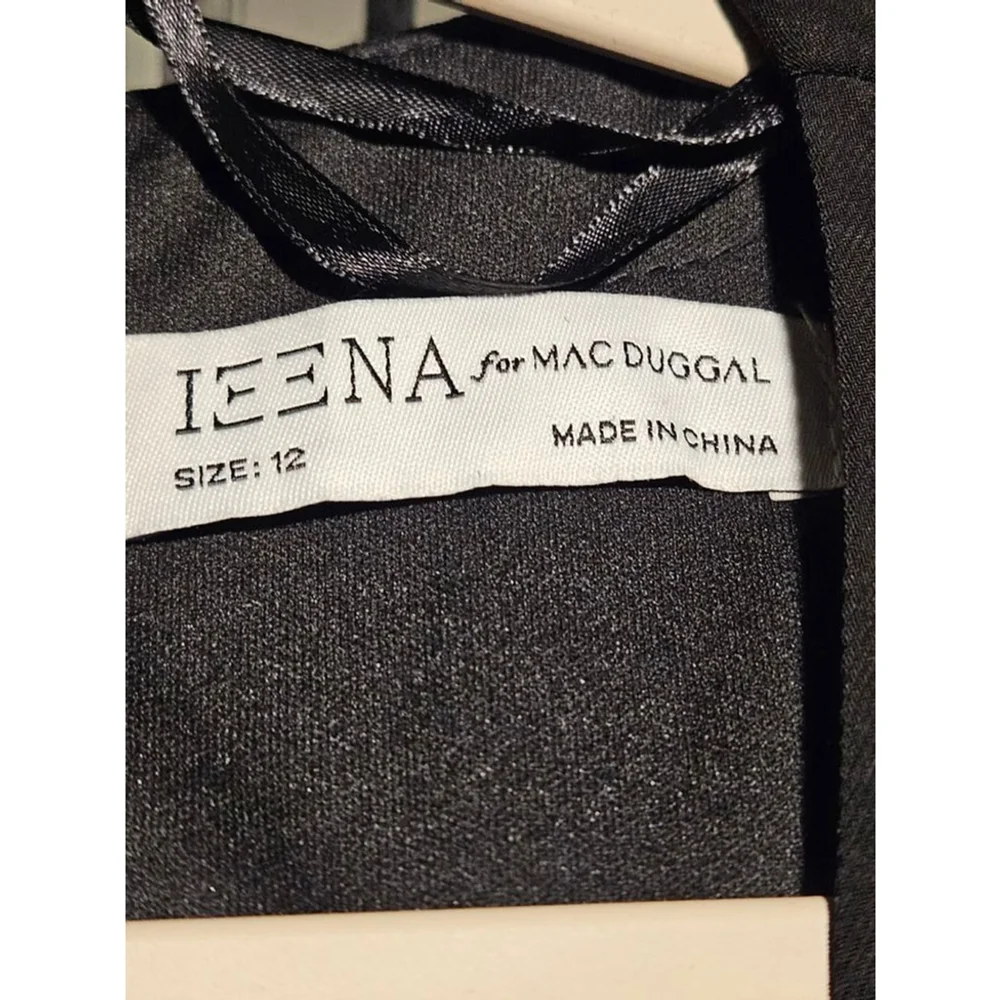 Mac Duggal Black Dress, Size 12 - Picture 6 of 7